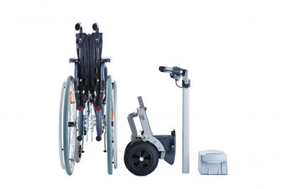 Motorisation fauteuil roulant manuel Invacare Alber viamobil eco V14 - Démontable