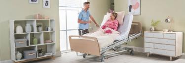 Lit médicalisé Invacare NordBed Optimo Wide - Inclinable