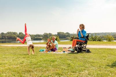 Fauteuil roulant électrique pliant Invacare Kompas Fauteuil roulant électrique pliant Invacare Kompas