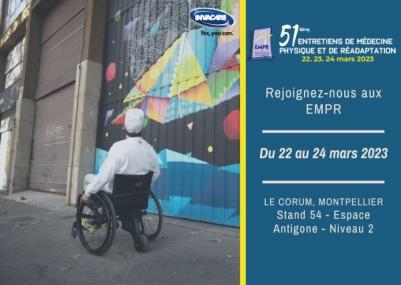 Retrouvez Invacare aux EMPR du 22 au 24 mars 2023 au CORUM à Montpellier