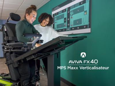 Fauteuil roulant électrique verticalisateur AVIVA RX40 MPS Maxx