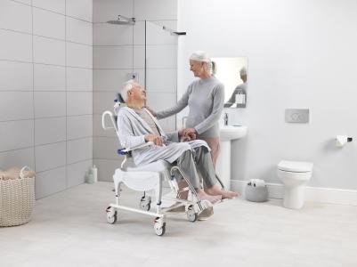 Chaise de douche à pousser
