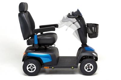 Scooter electrique handicapé Invacare Comet Pro - Colonne de direction réglable