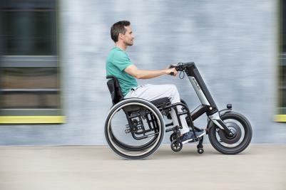 Motorisation fauteuil roulant manuel Invacare Alber E-Pilot - Roue Motorisée