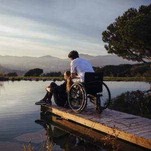 Motorisation fauteuil roulant manuel Invacare Alber SMOOV one - Assistance électrique 